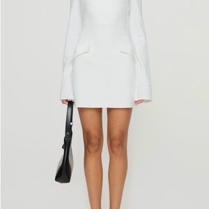 Princess Polly White Long-Sleeve Dress